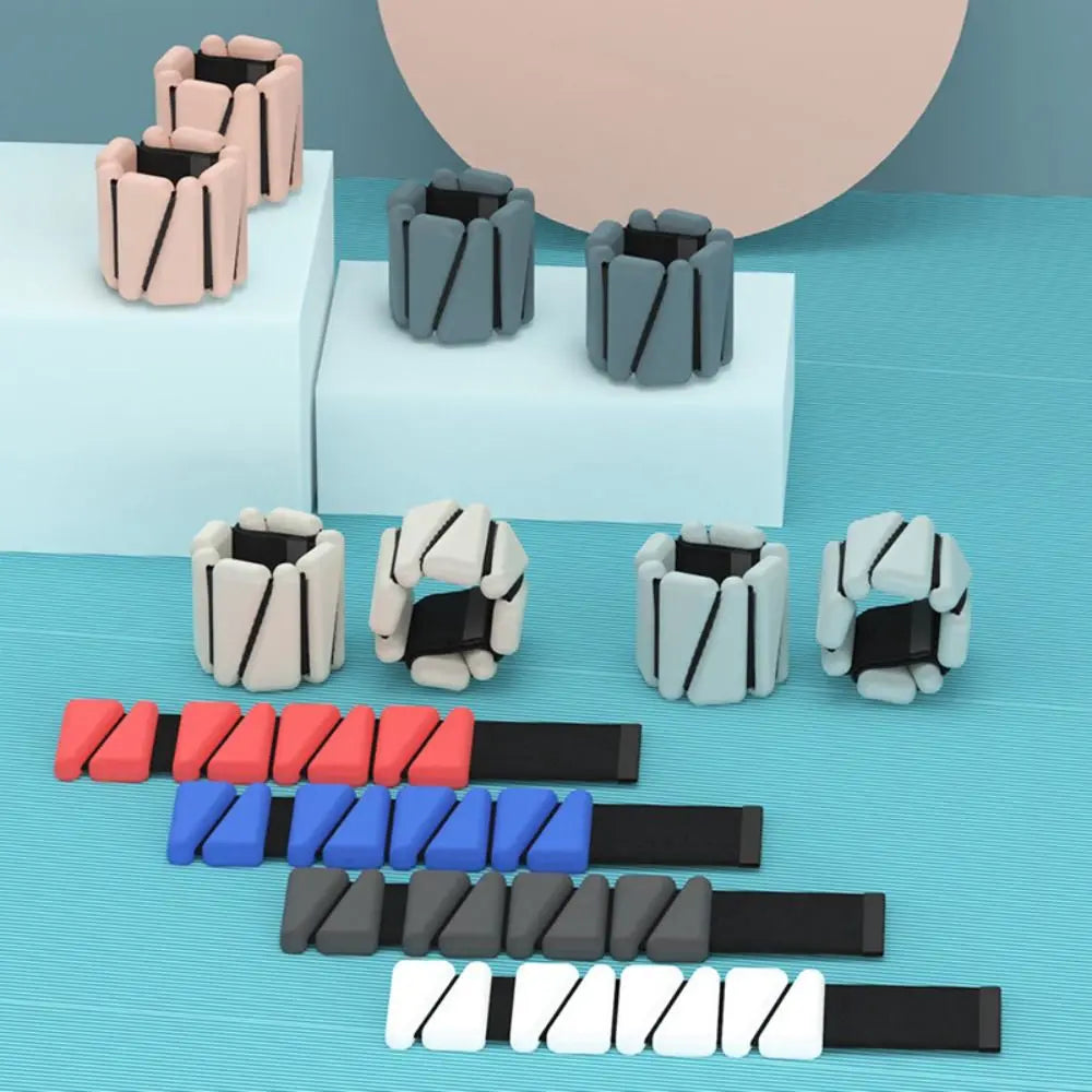 Adjustable Wrist Weight Bracelet Silicone Sweat-proof Weighted Wrist Strap Yoga Universal Weight-bearing Fitness Equipment