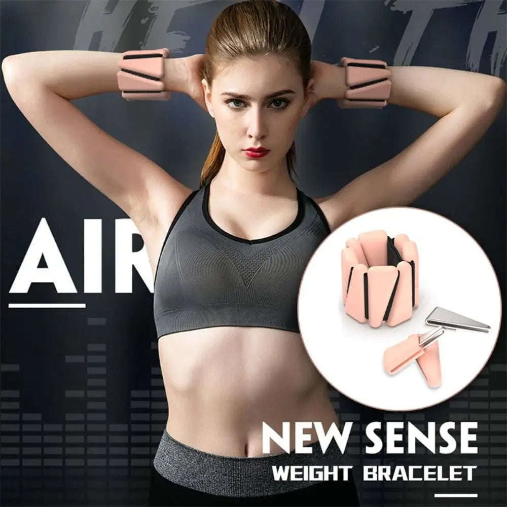 Adjustable Wrist Weight Bracelet Silicone Sweat-proof Weighted Wrist Strap Yoga Universal Weight-bearing Fitness Equipment